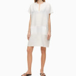 Plážové šaty KW0KW01023-YCD bílá – Calvin Klein