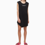 Plážové šaty KW0KW01008-BEH černá – Calvin Klein