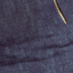 Dámské bavlněné šaty JEANS v designu džín se zipy tmavě modré – Tmavě modrá / S – Numoco